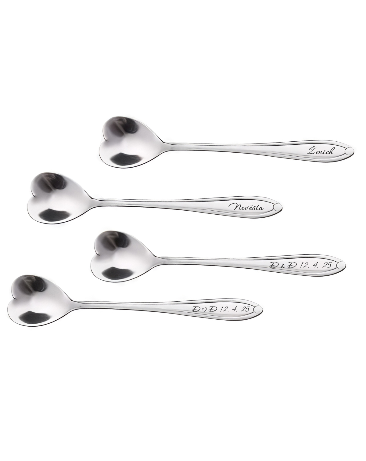 Personalizované kávové lžičky s gravírováním